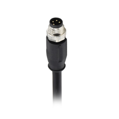 M8 6pin straight male cable plug