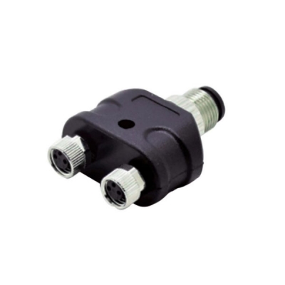  M12 4 pin male plug to M8 3pin female plug connector